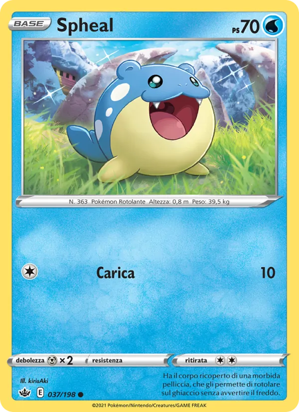 Carta Spheal dell'espansione Regno Glaciale, numero 37/198
