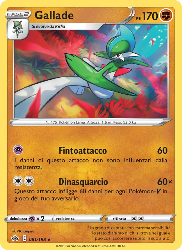 Carta Gallade dell'espansione Regno Glaciale, numero 81/198