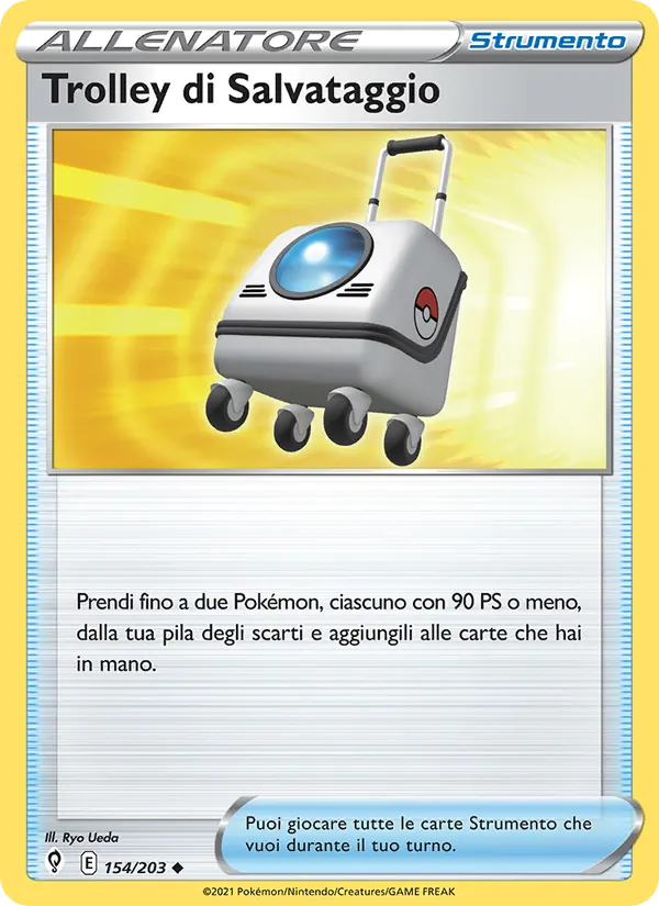 Carta Trolley di Salvataggio dell'espansione Evoluzioni Eteree, numero 154/203