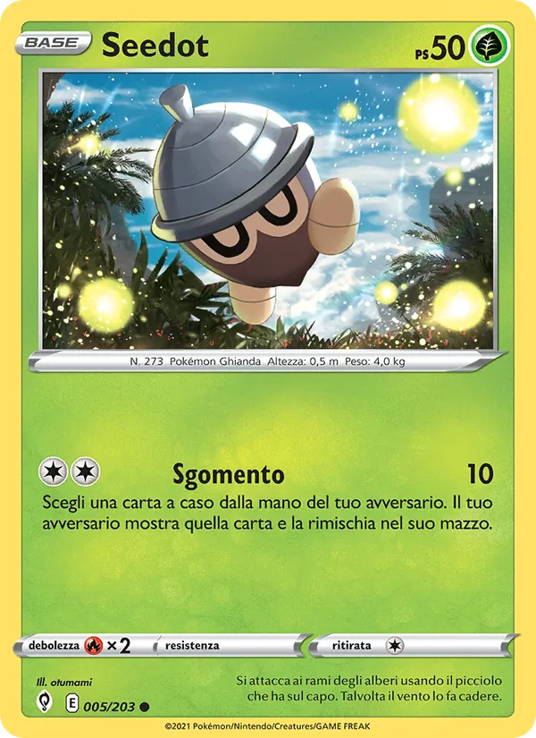 Carta Seedot dell'espansione Evoluzioni Eteree, numero 5/203