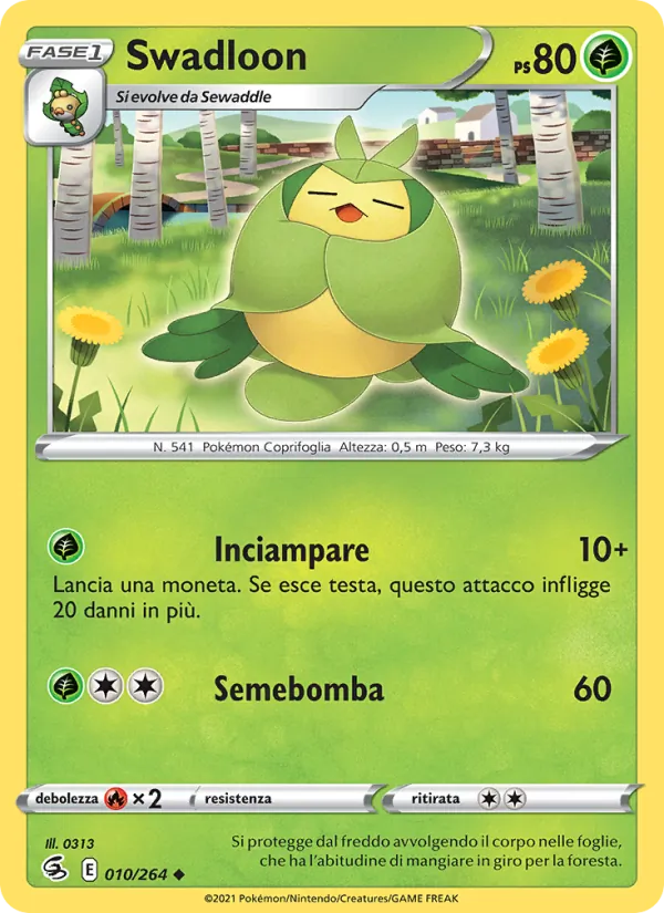Carta Swadloon dell'espansione Colpo Fusione, numero 10/264