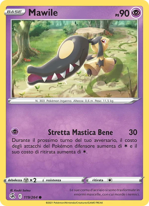 Carta Mawile dell'espansione Colpo Fusione, numero 119/264