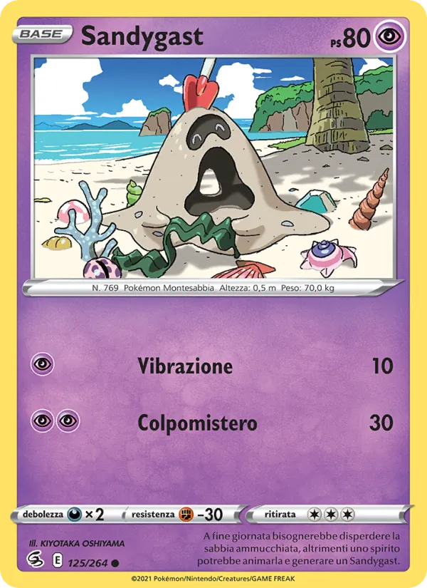 Carta Sandygast dell'espansione Colpo Fusione, numero 125/264
