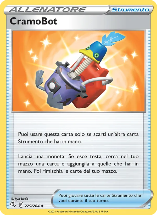 Carta CramoBot dell'espansione Colpo Fusione, numero 229/264
