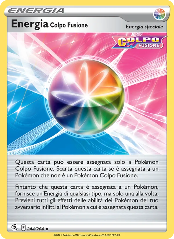 Carta Energia Colpo Fusione dell'espansione Colpo Fusione, numero 244/264