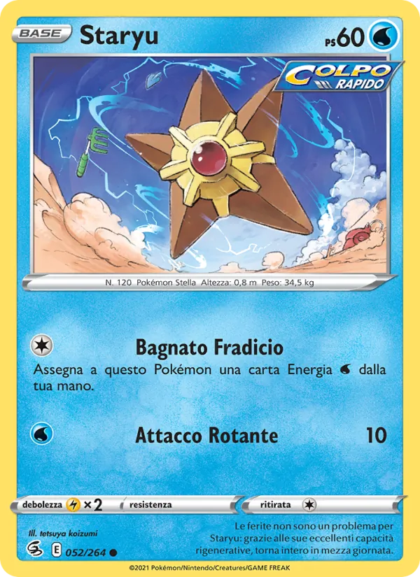 Carta Staryu dell'espansione Colpo Fusione, numero 52/264