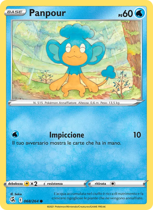 Carta Panpour dell'espansione Colpo Fusione, numero 68/264