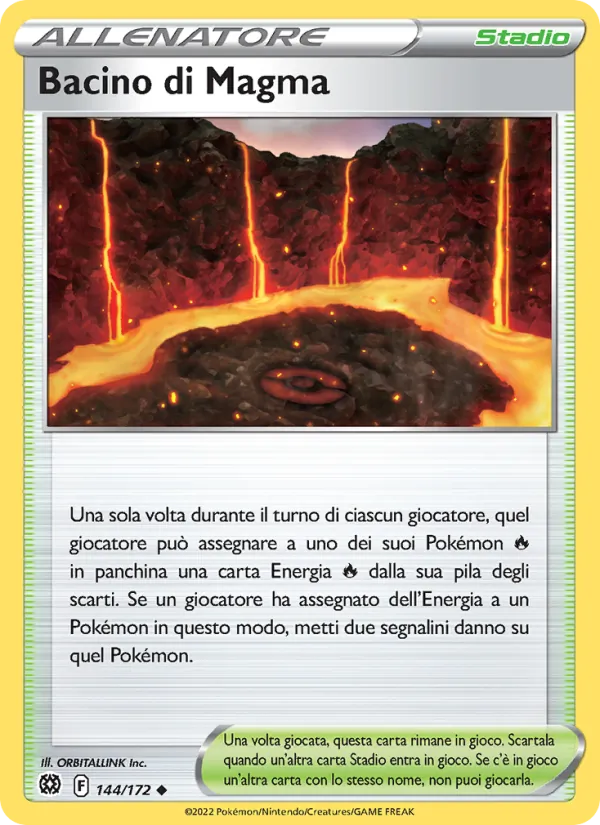 Carta Bacino di Magma dell'espansione Astri Lucenti, numero 144/172