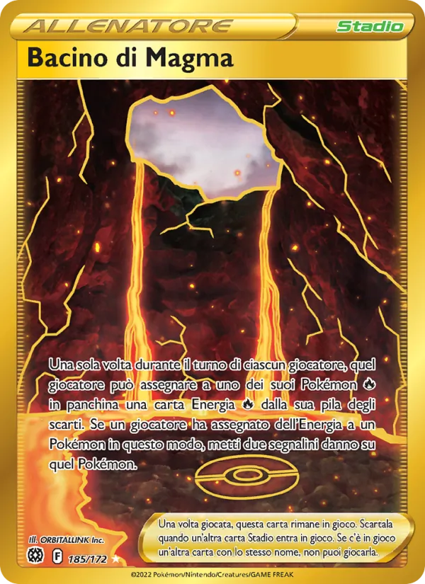 Carta Bacino di Magma dell'espansione Astri Lucenti, numero 185/172