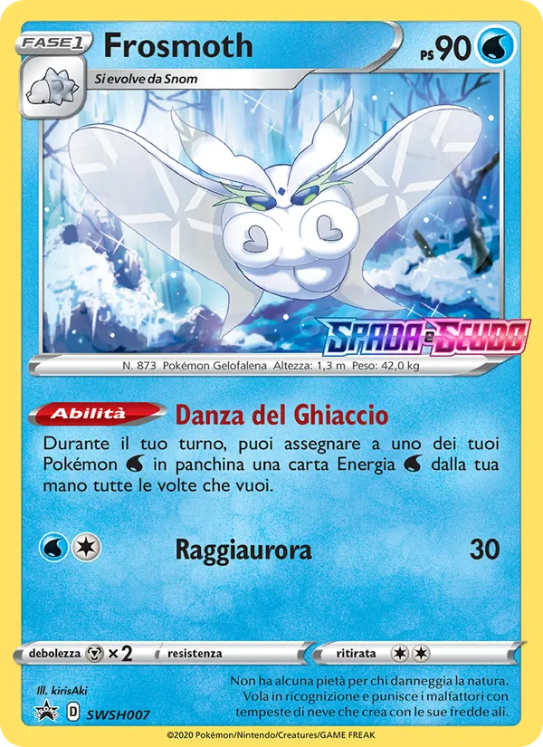 Carta Frosmoth dell'espansione SPSC Promo, numero SWSH007/307
