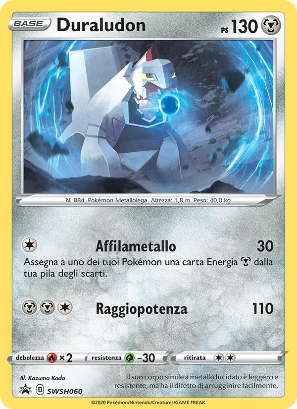 Carta Duraludon dell'espansione SPSC Promo, numero SWSH060/307