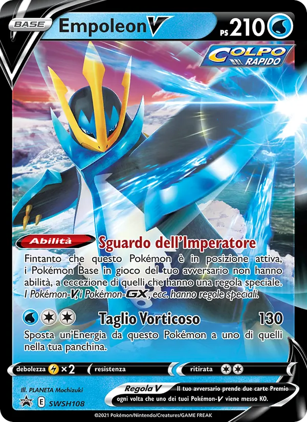 Carta Empoleon V dell'espansione SPSC Promo, numero SWSH108/307