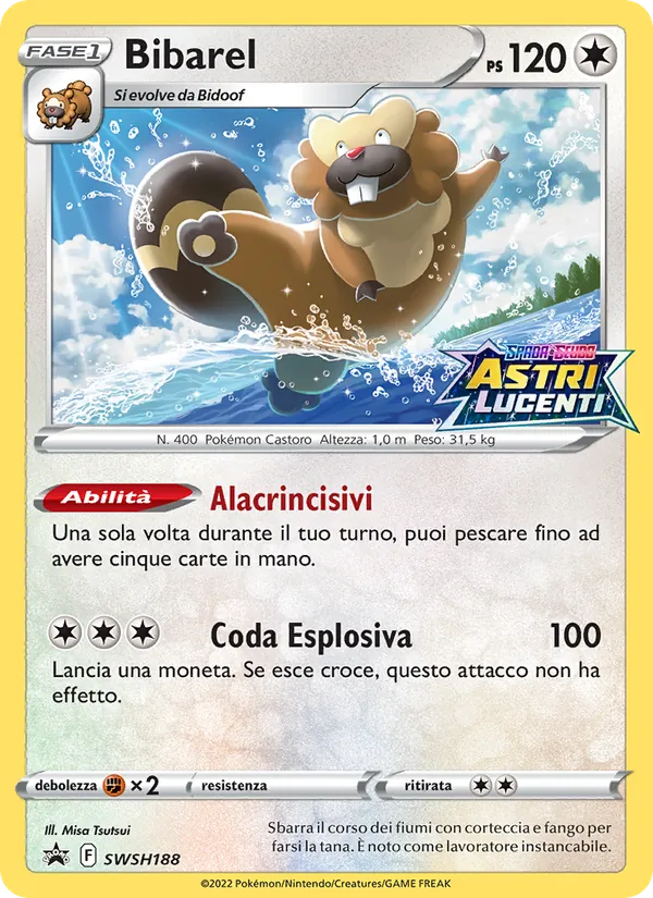 Carta Bibarel dell'espansione SPSC Promo, numero SWSH188/307