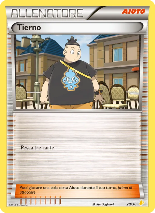 Carta Tierno dell'espansione XY trainer Kit (Pikachu Libre), numero 20/30