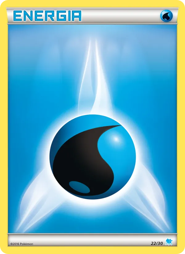 Carta Energia Acqua dell'espansione XY trainer Kit (Suicune), numero 22/30