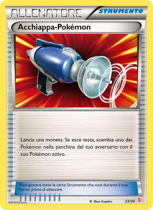 Kaart Pokémon Catcher uit XY trainer Kit (Sylveon), nummer 23/30