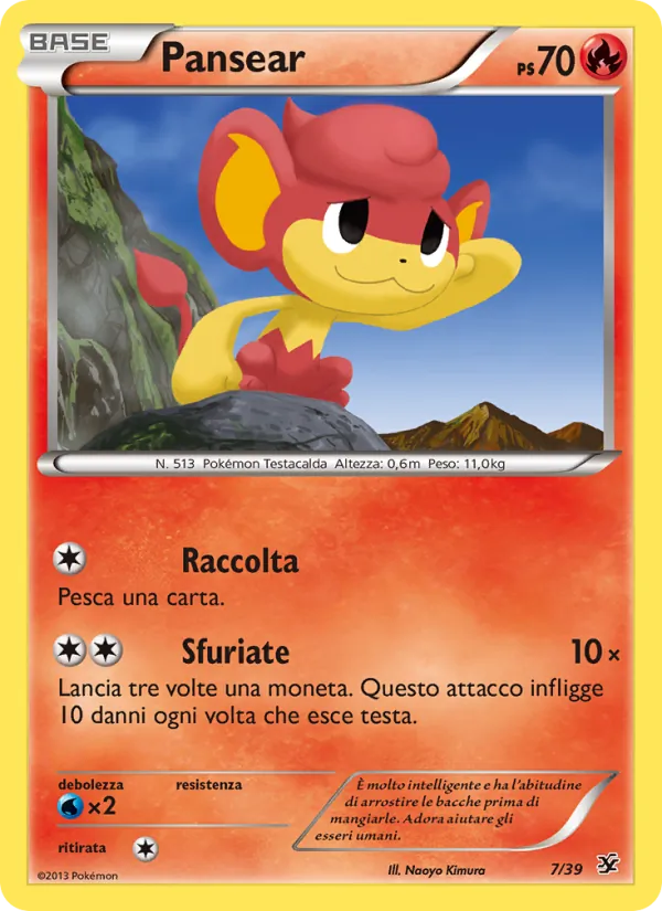 Carta Pansear dell'espansione Benvenuti a Kalos, numero 7/39