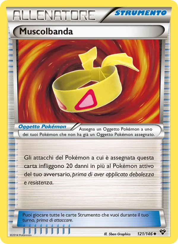 Carta Muscolbanda dell'espansione XY, numero 121/146