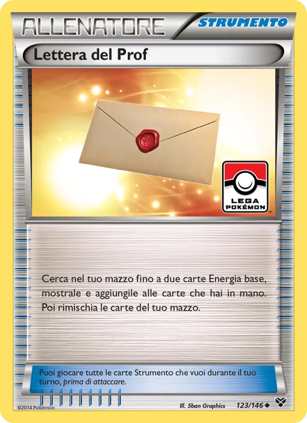 Carta Lettera del Prof dell'espansione XY, numero 123/146