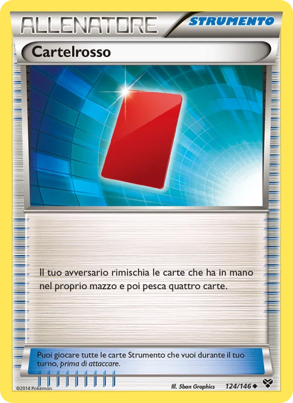 Carta Cartelrosso dell'espansione XY, numero 124/146