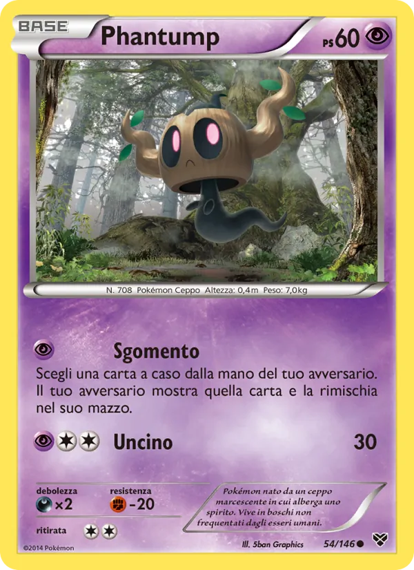 Carta Phantump dell'espansione XY, numero 54/146