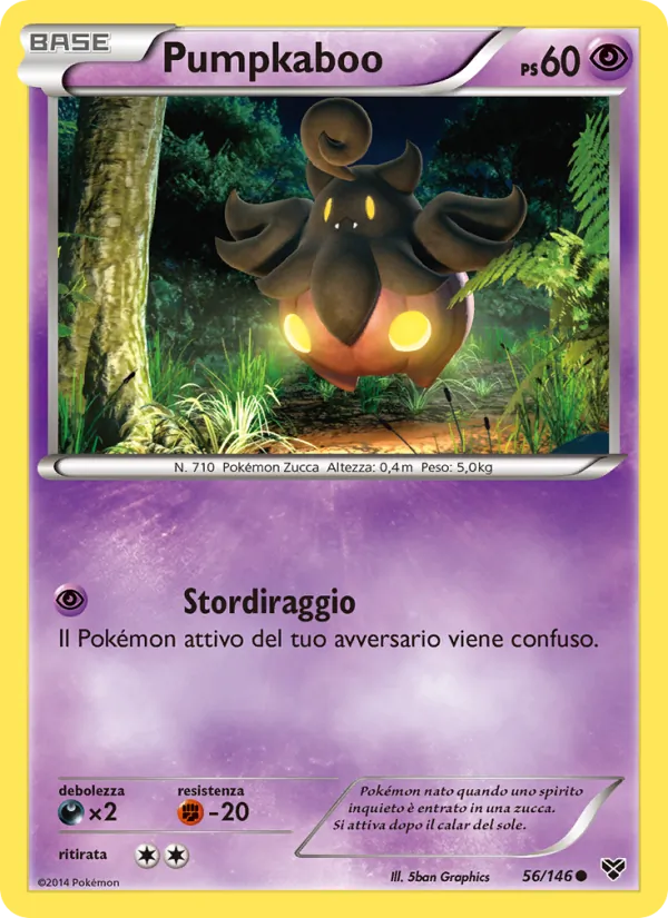 Carta Pumpkaboo dell'espansione XY, numero 56/146