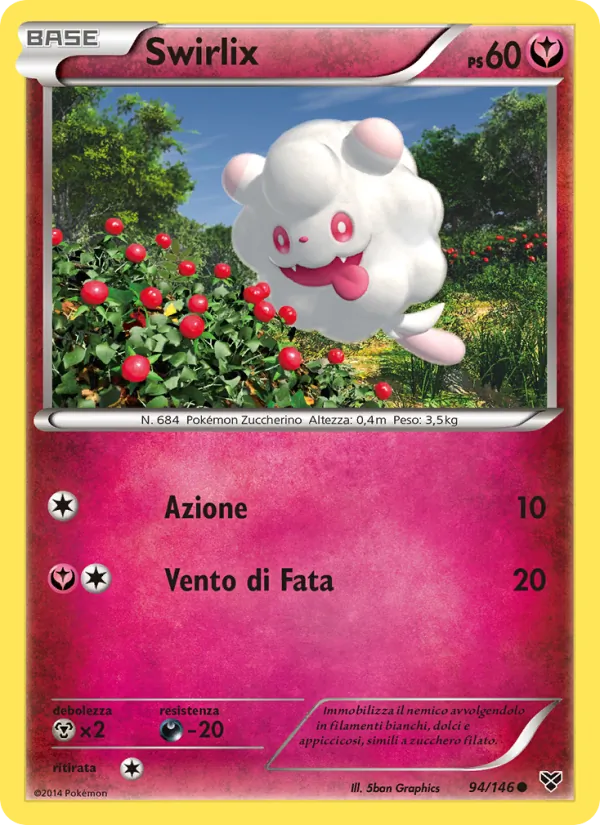 Carta Swirlix dell'espansione XY, numero 94/146