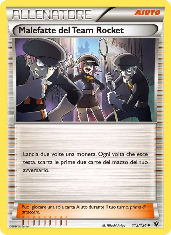 Carta Malefatte del Team Rocket dell'espansione Destini Incrociati, numero 112/124