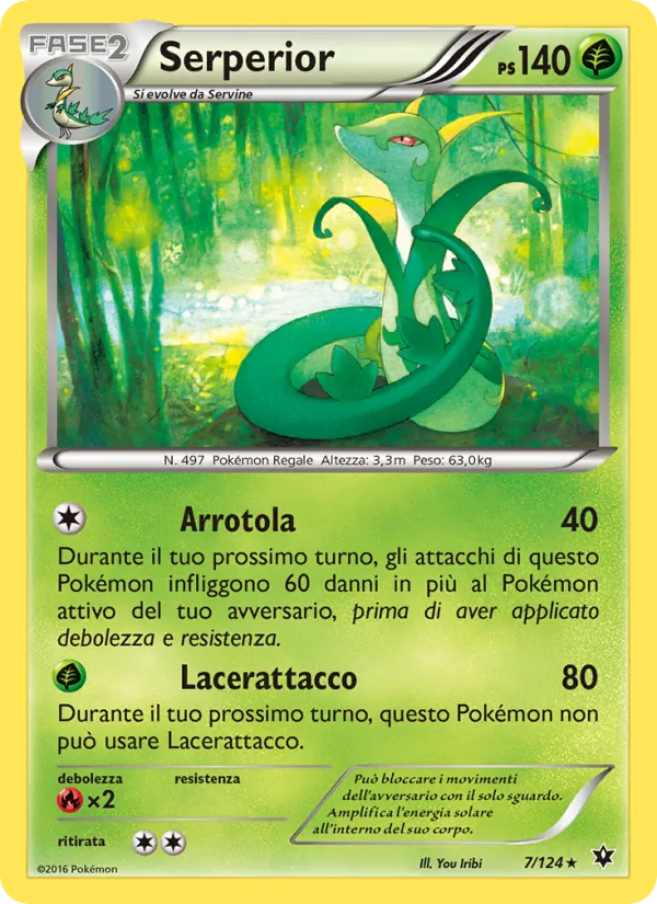 Carta Serperior dell'espansione Destini Incrociati, numero 7/124