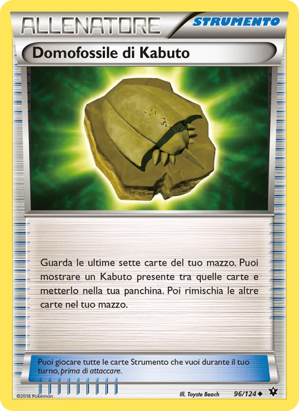Carta Domofossile di Kabuto dell'espansione Destini Incrociati, numero 96/124