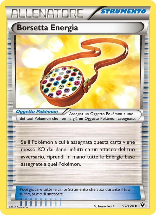 Carta Borsetta Energia dell'espansione Destini Incrociati, numero 97/124