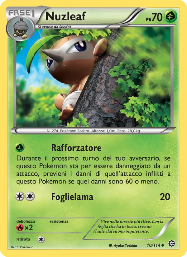 Carta Nuzleaf dell'espansione Vapori Accesi, numero 10/114