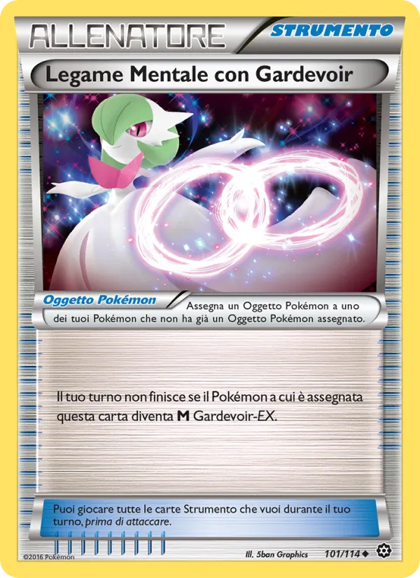 Carta Legame Mentale con Gardevoir dell'espansione Vapori Accesi, numero 101/114