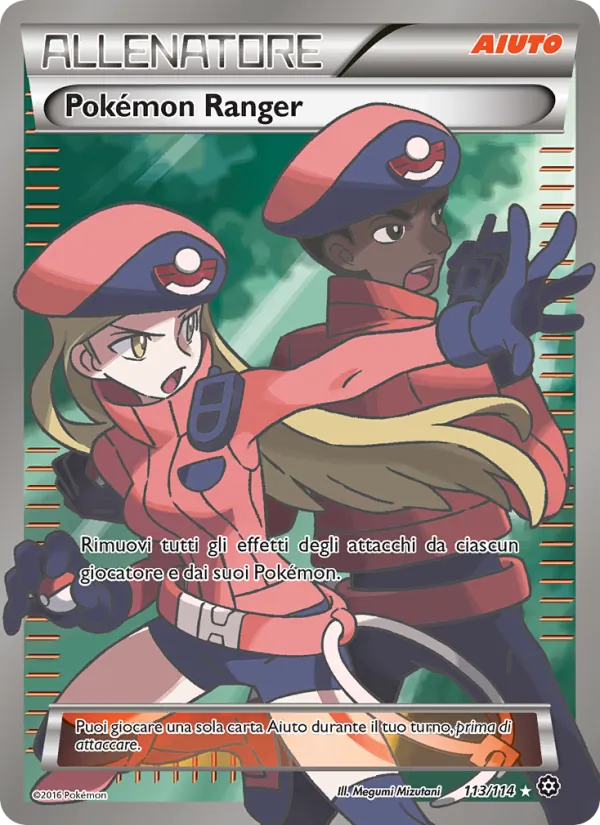 Carta Pokémon Ranger dell'espansione Vapori Accesi, numero 113/114