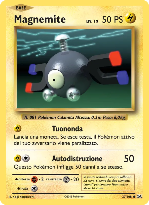 Carta Magnemite dell'espansione Evoluzioni, numero 37/108