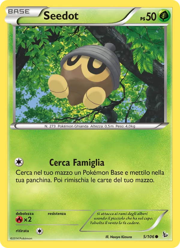 Carta Seedot dell'espansione Fuoco Infernale, numero 5/106