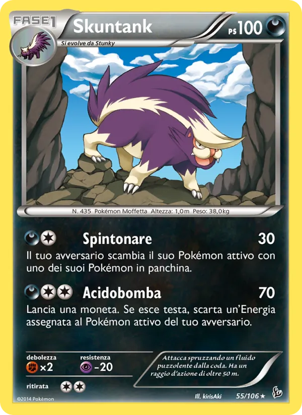 Carta Skuntank dell'espansione Fuoco Infernale, numero 55/106