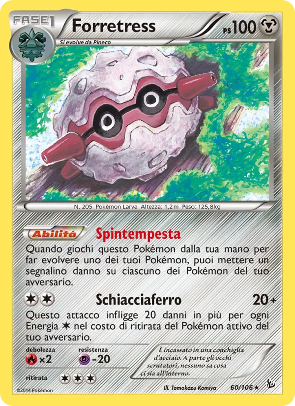 Carta Forretress dell'espansione Fuoco Infernale, numero 60/106