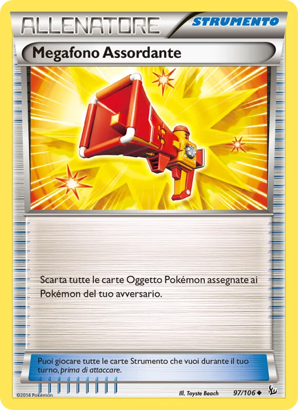 Carta Megafono Assordante dell'espansione Fuoco Infernale, numero 97/106