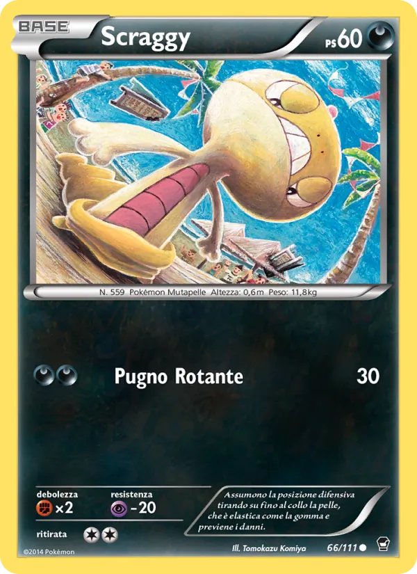 Carta Scraggy dell'espansione Colpi Furiosi, numero 66/111