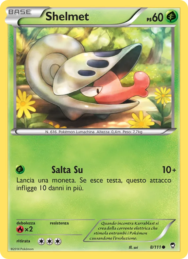 Carta Shelmet dell'espansione Colpi Furiosi, numero 8/111