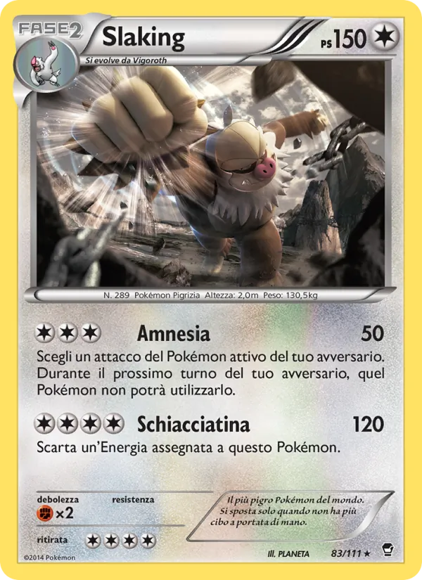 Carta Slaking dell'espansione Colpi Furiosi, numero 83/111