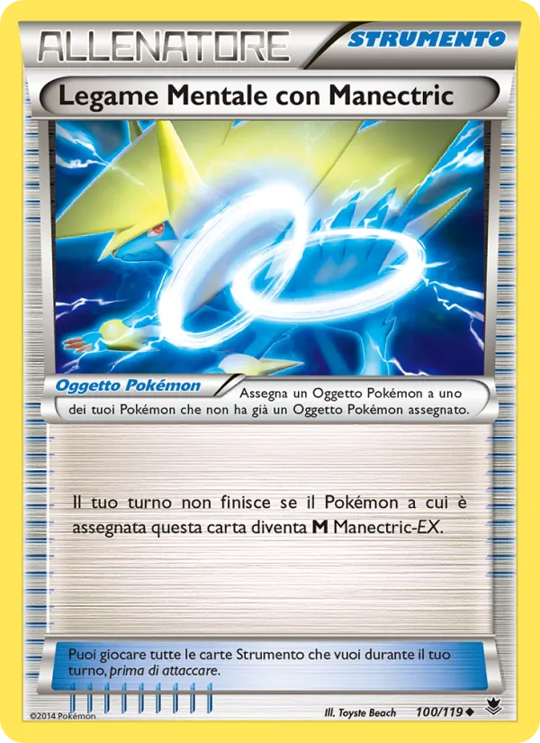 Carta Legame Mentale con Manectric dell'espansione Forze Spettrali, numero 100/119