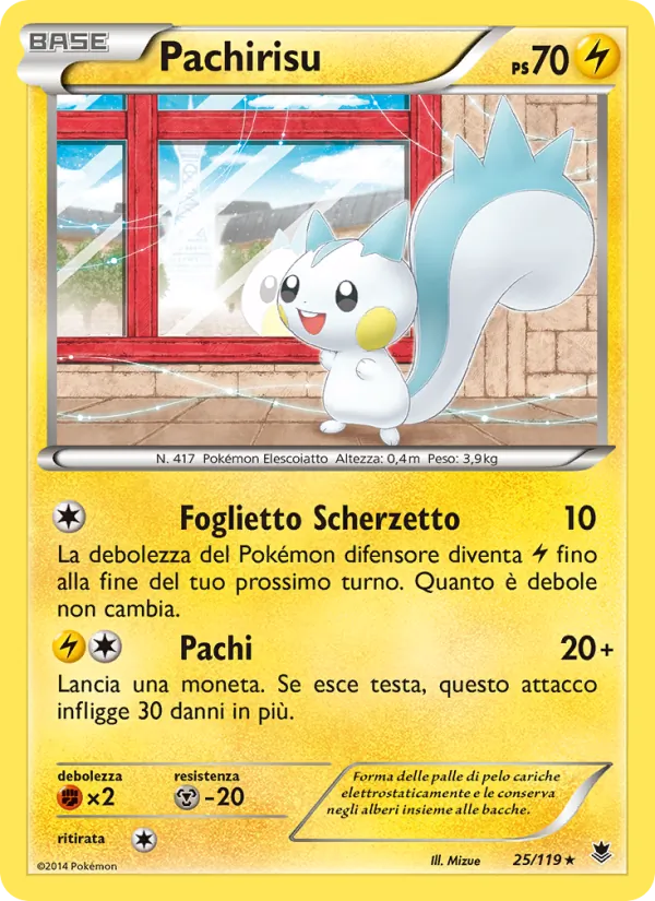 Carta Pachirisu dell'espansione Forze Spettrali, numero 25/119