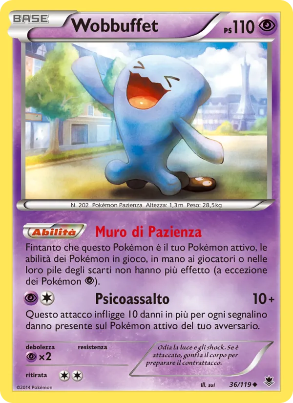 Carta Wobbuffet dell'espansione Forze Spettrali, numero 36/119