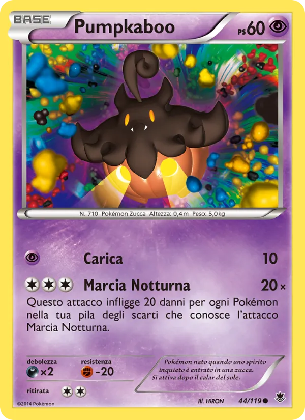Carta Pumpkaboo dell'espansione Forze Spettrali, numero 44/119