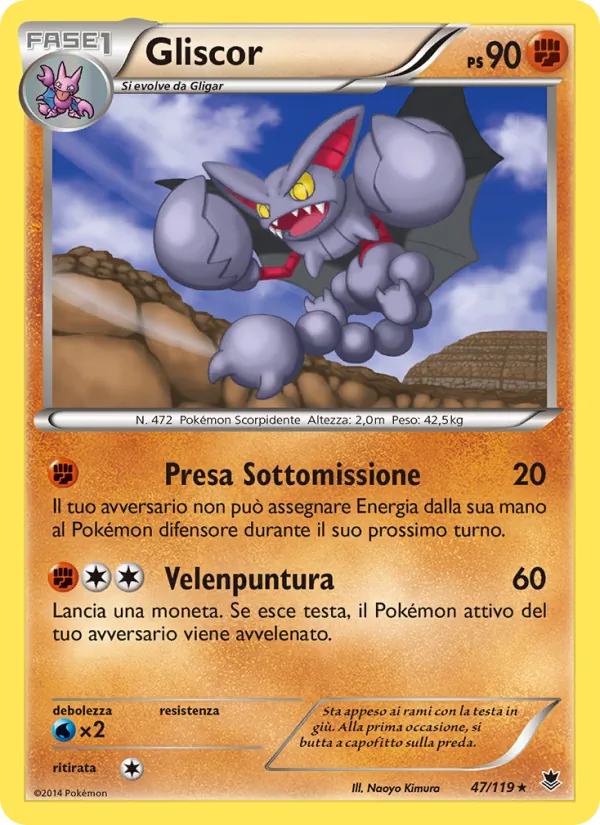 Carta Gliscor dell'espansione Forze Spettrali, numero 47/119