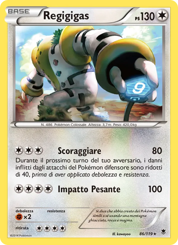 Carta Regigigas dell'espansione Forze Spettrali, numero 86/119