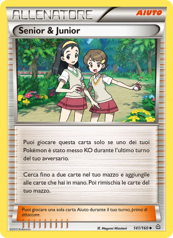 Carta Senior & Junior dell'espansione Scontro Primordiale, numero 141/160