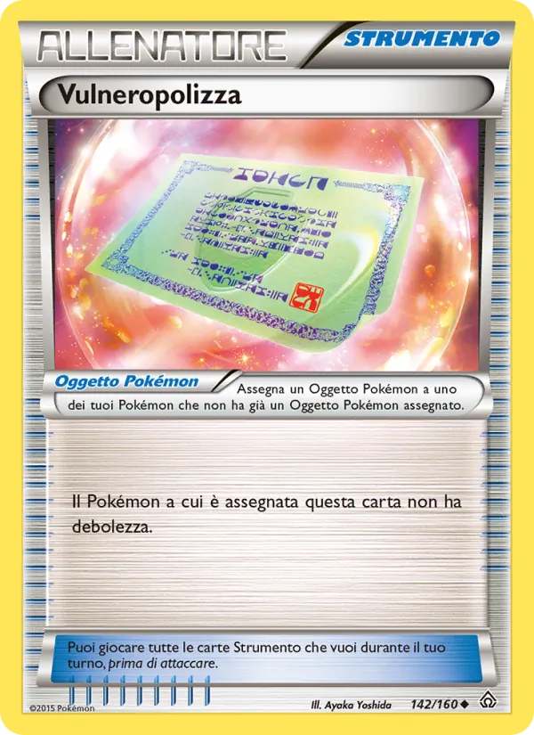 Carta Vulneropolizza dell'espansione Scontro Primordiale, numero 142/160